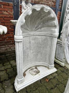 Chapel to pray, full of stone, white - grey, large design.