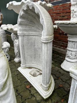 Chapel to pray, full of stone, white - grey, large design.