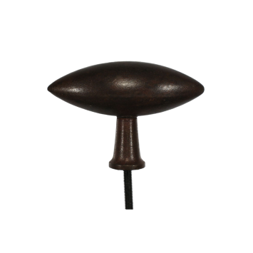 Knob Oval - 68 x 24 mm - Iron Rusted