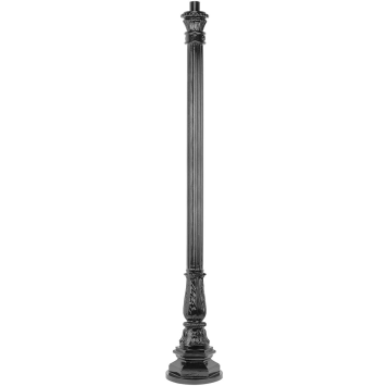 Lamp post - 160 cm - Black - Alu