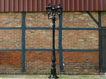 Lamp post Triple Crown with Crowns - 300 cm - Alu