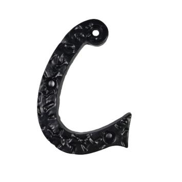 House letter C - Black - Cast iron