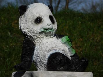 Statue Leaning Panda - Polystone - in Colour