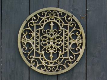 Round Mandala Grill - Gold Bronze - Cast iron