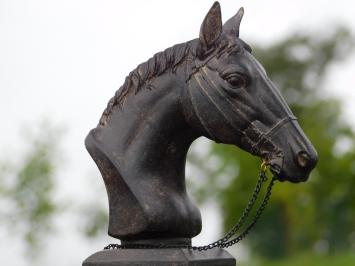 Beeld Paardenhoofd met Teugels - Polystone