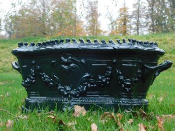 Planter Art Nouveau - 55 cm - Alu - Dark Green