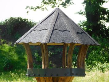 Handgefertigtes Vogelfutterhaus - Robust - 190 cm - Holz