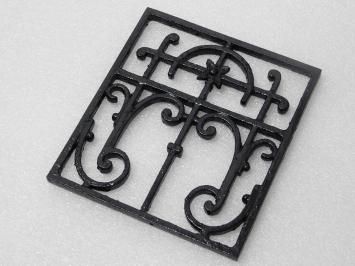 Ornamental Grid - Ornament - Black - Iron