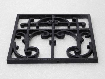 Ornamental Grid - Ornament - Black - Iron