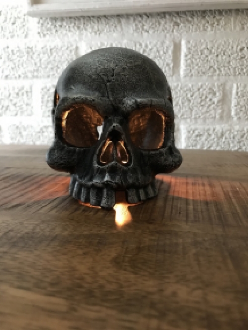 Skull made of metal, very special, for the enthusiast!!