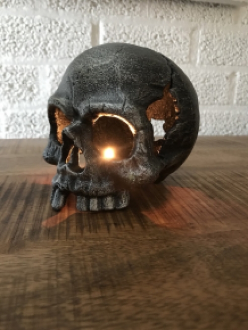 Skull made of metal, very special, for the enthusiast!!