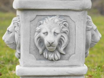 Pedestal with Lion Heads - 47 cm - Stone