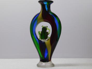 Vase mit Frosch - 45 cm - Komplett in Farbe