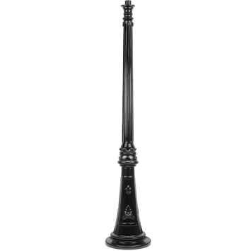 Lighting mast - 175 cm - Black - Alu