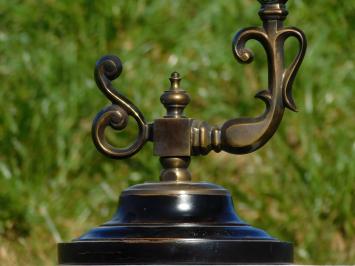 Vintage Globe on Ornate Base - 58 cm - Brass and Wood