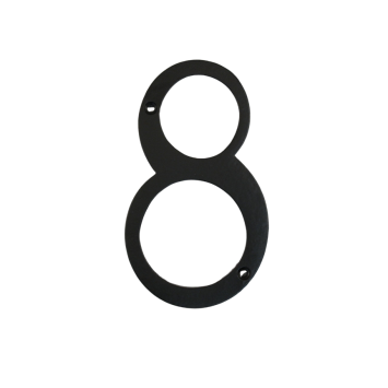 House number 8 - Extra Large - Black