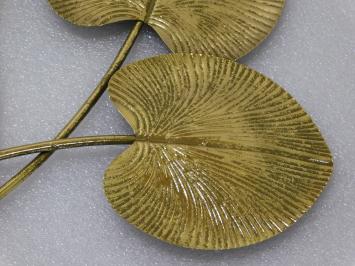 Wandornament Blume - 63 cm - Gold - Eisen