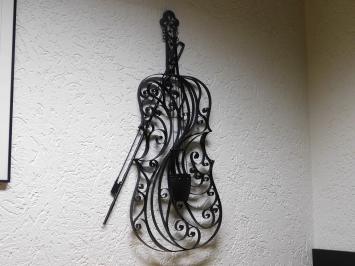 Wanddekoration Violine - 85 cm - Schwarz