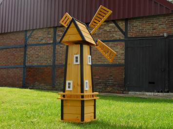 Große Windmühle - 155 cm - Imprägniertes Holz