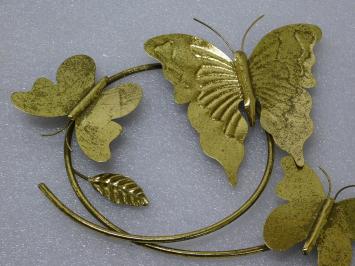 Wall ornament Butterflies - 70 cm - Gold - Iron